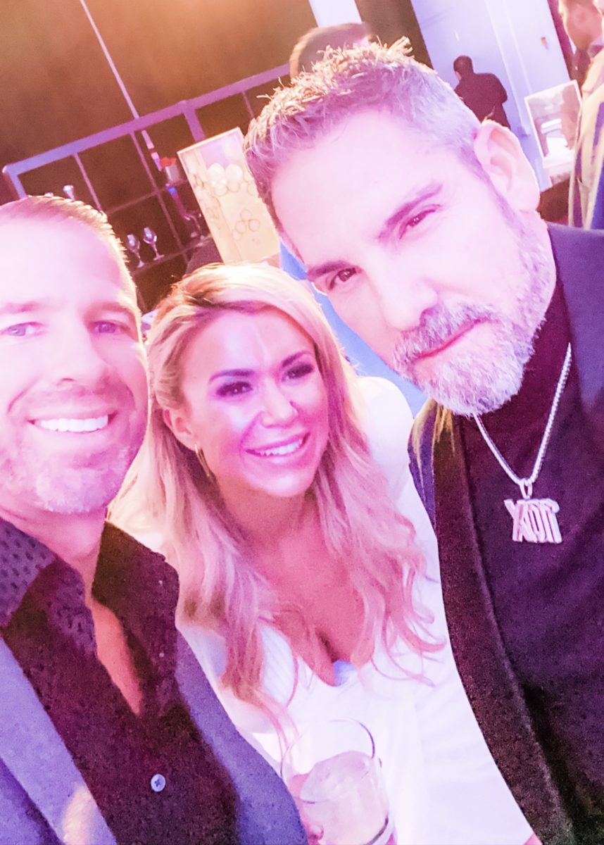Kelly Ruth pictured with husband Bob Ruth and entrepreneur Grant Cardone. 